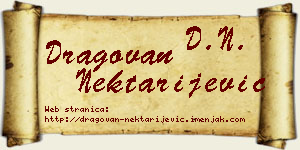 Dragovan Nektarijević vizit kartica